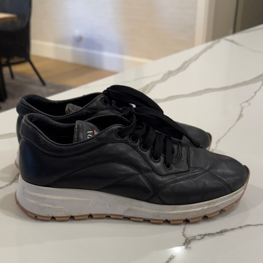 Authentic Prada Leather Sneakers